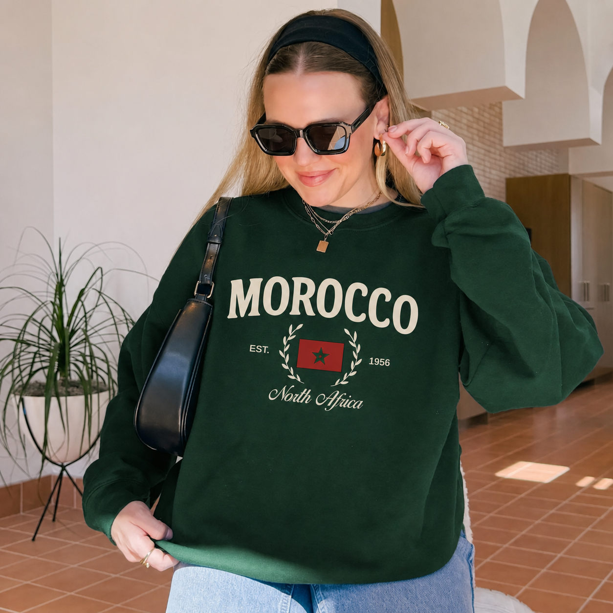 Personalized Gildan 18000 Sweatshirt – Custom Embroidery Left Chest & Cuff