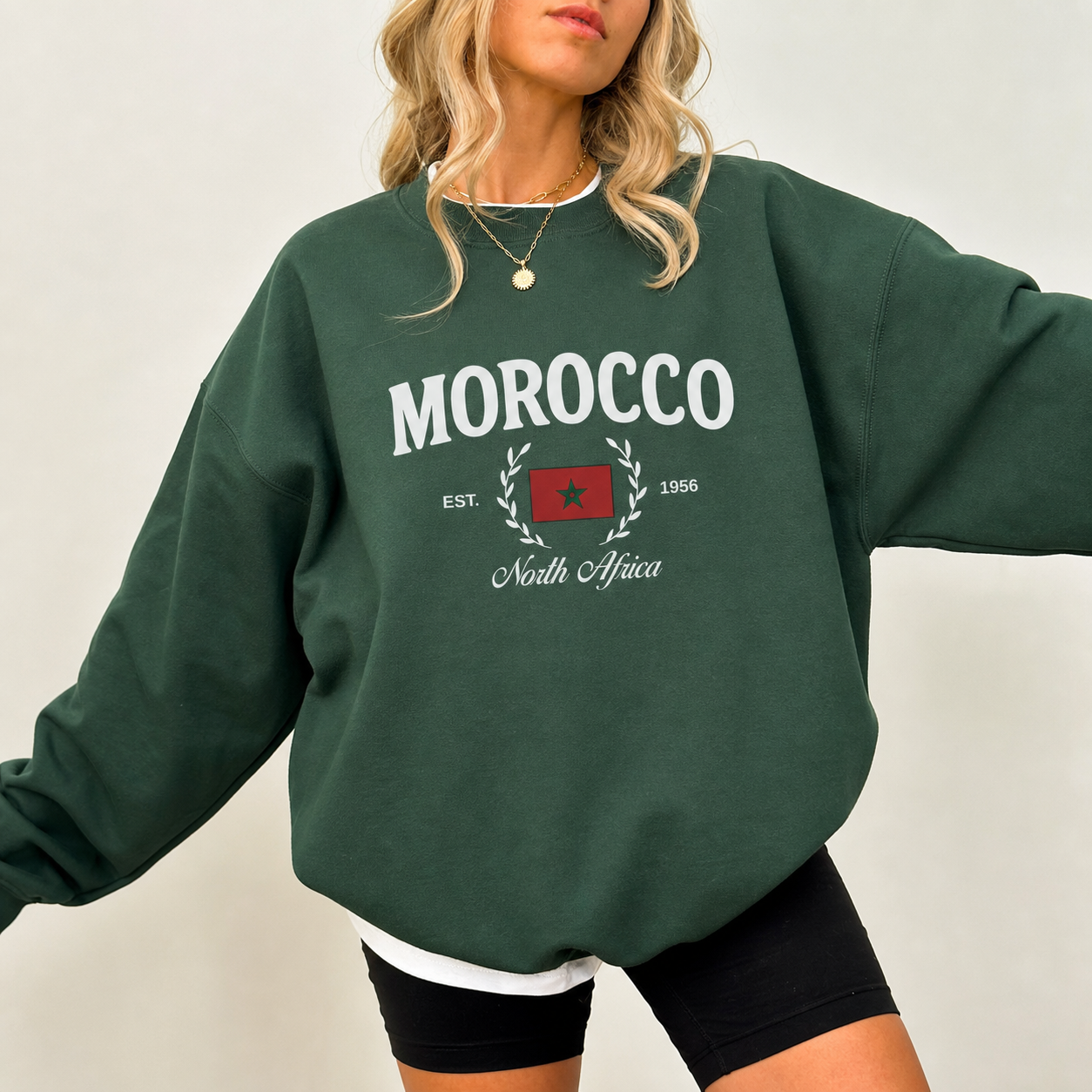 Personalized Gildan 18000 Sweatshirt – Custom Embroidery Left Chest & Cuff