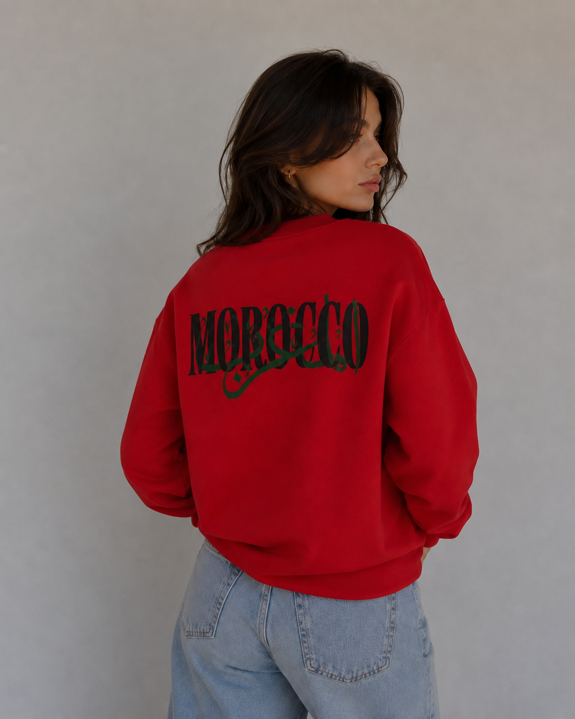 Premium Personalized Fan Sweatshirt – Custom Embroidered Crest & Printed Back